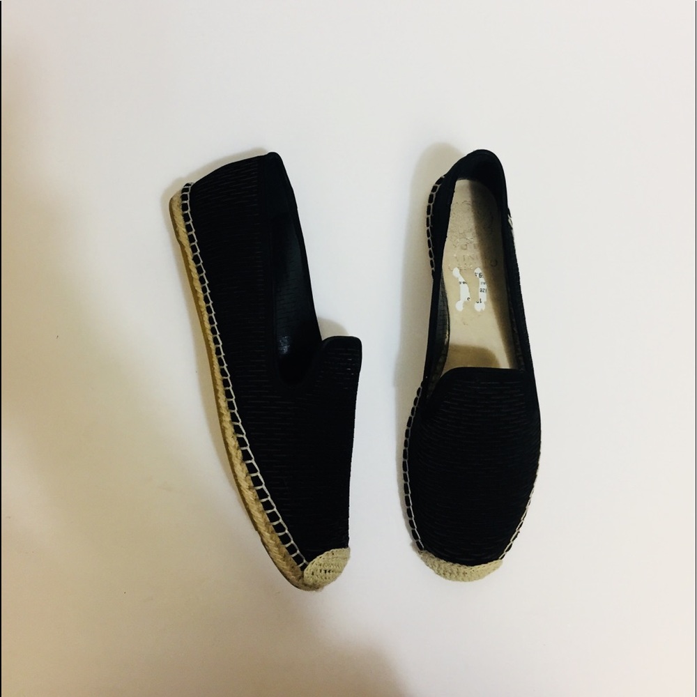 Vince Camuto Black Net Soft Espadrilles Size 9 - image 4